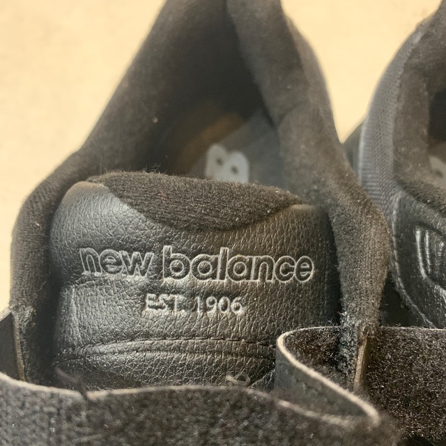 New balance 928HB3 ベルクロレザーウォーキングシューズ　黒