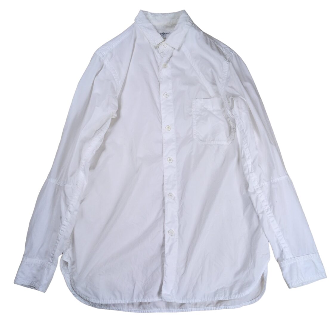 Yohji Yamamoto POUR HOMME カーブステッチ 環縫い ブロードシャツ 