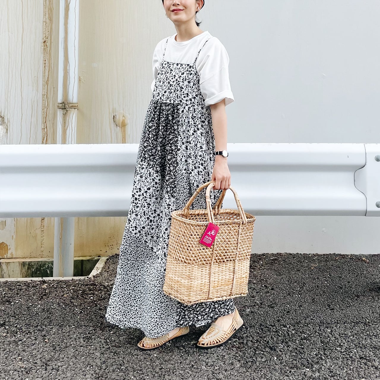 【Lila＆Fleur】Rattan basket (Msize)