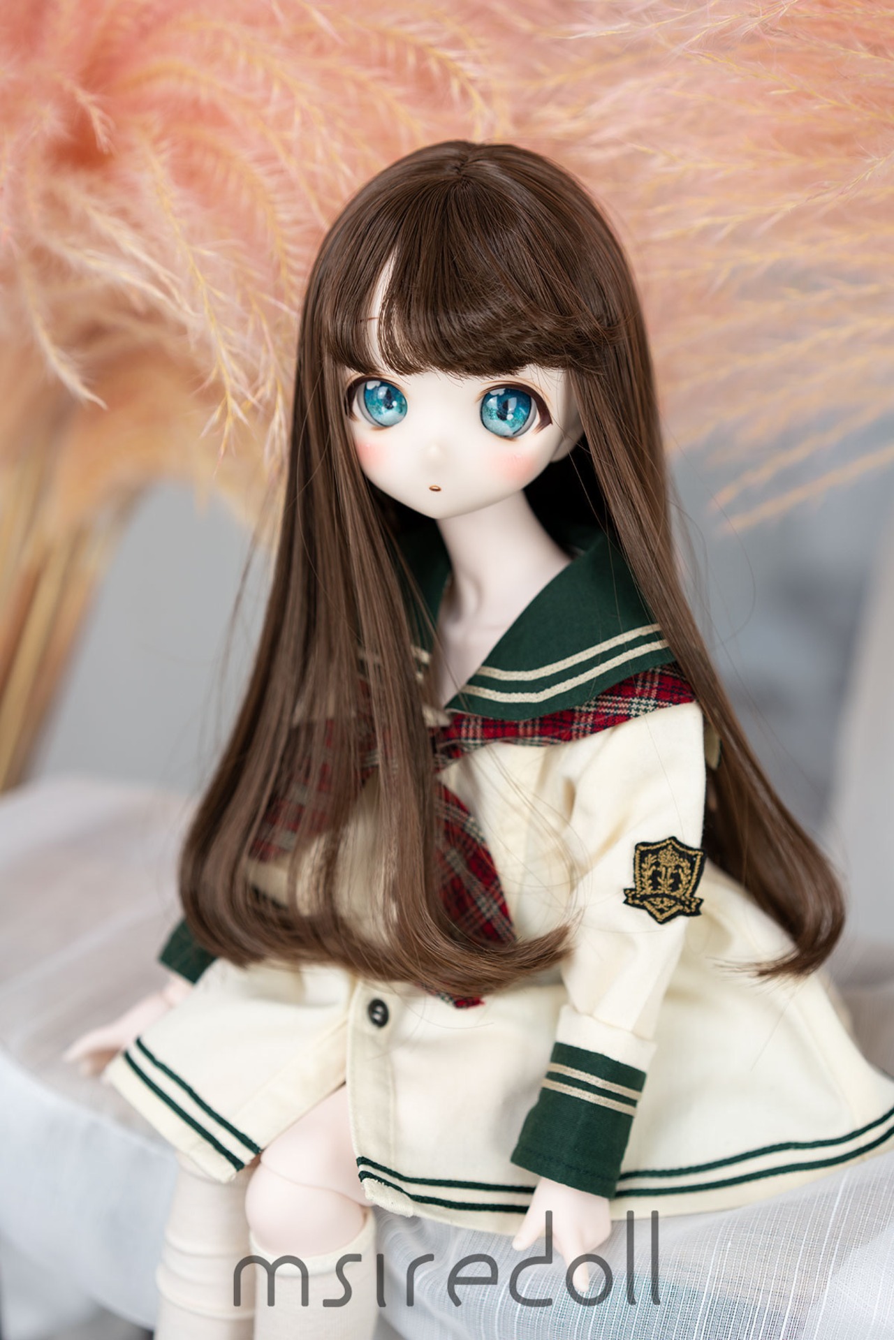 BJDドール用ウィッグ MDD/kumako/DDサイズ通用 全6色 8-9インチ 球体 