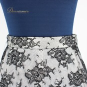 社交ダンス 衣装 スタンダード スカート レッスンウェア 女性用 レディース オールシーズン 白 黒 SEKINE セキネ ホワイト系 ブラック系 花柄 レース 社交ダンス スカート ダンス衣装 レーススカート フルフレア ファッション 大人用 トレーニング用 エレガント 薄手 おしゃれ 軽量 ブラック ホワイト 日本製 ポリエステル製 伸縮性あり 総丈76.5cm ウエスト調整可 花柄デザイン スタイリッシュ 女の子向け