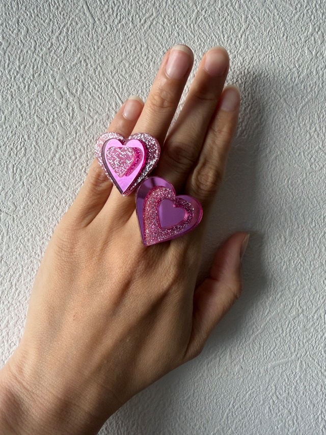 atsumi ♡ ring  double color-twilight purple×S white‐
