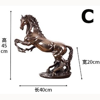 ブロンズ風 馬の彫刻オブジェ | Russel 海外インテリアセレクト