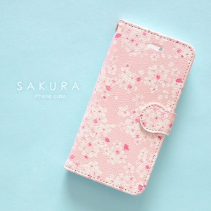 iPhone 手帳型スマホケース 【 桜 -SAKURA- 】