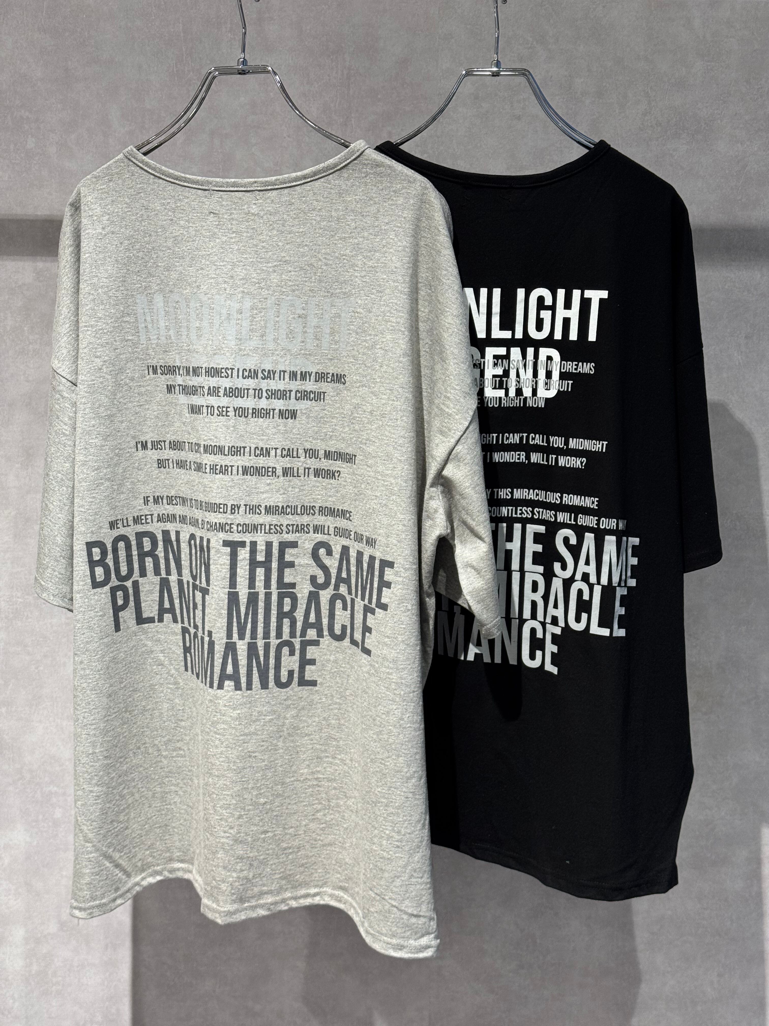 back logo v neck T-shirt