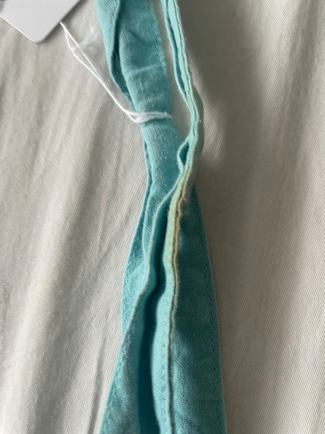 EURO vintage baby blue pocket tote