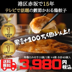 【贈り物など】お味が選べる 赤坂餃子(40個)送料無料！ 贈答品、お礼の贈り物などに最適