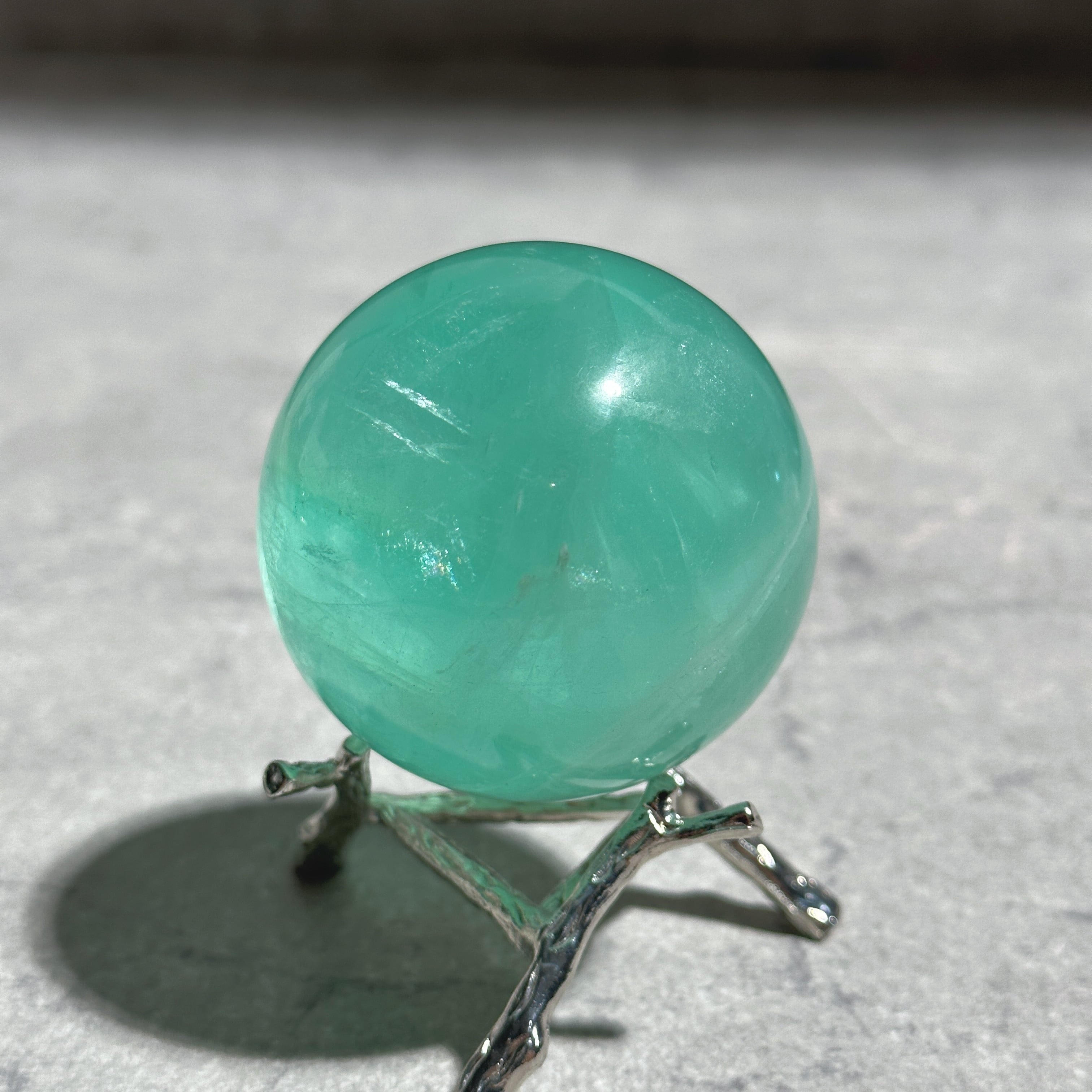 グリーンフローライト スフィア02◇ Green Fluorite ◇天然石・鉱物