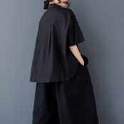 ビッグシルエット フラワー柄 プリントシャツ  30017