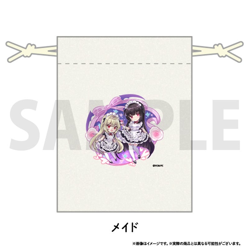 「邪神ちゃんドロップキック」巾着 エキュート&アトレ(メイドVer.)