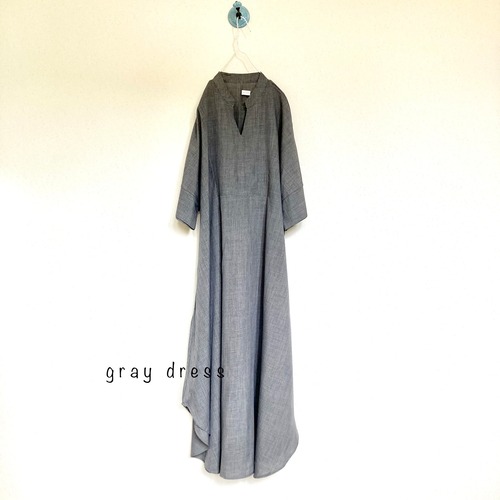 2set-upグレーワンピ＋ぺチパンツ