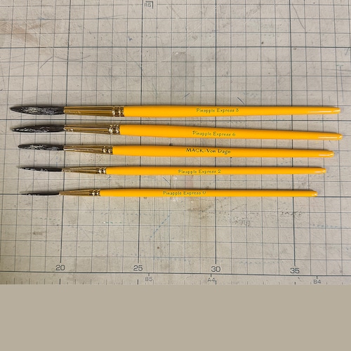 Von Dago PinApple Express Lettering Quills Set of 5