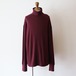Ujoh " Turtle Neck Long Sleeve T(Bordeaux)"
