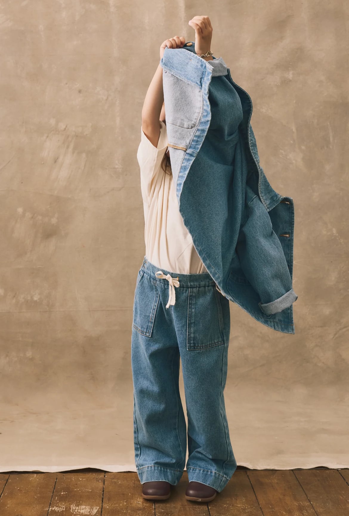 新品未使用 The Simple Folk デニム ダンガリー 18-24m DENIMDUNGAREE