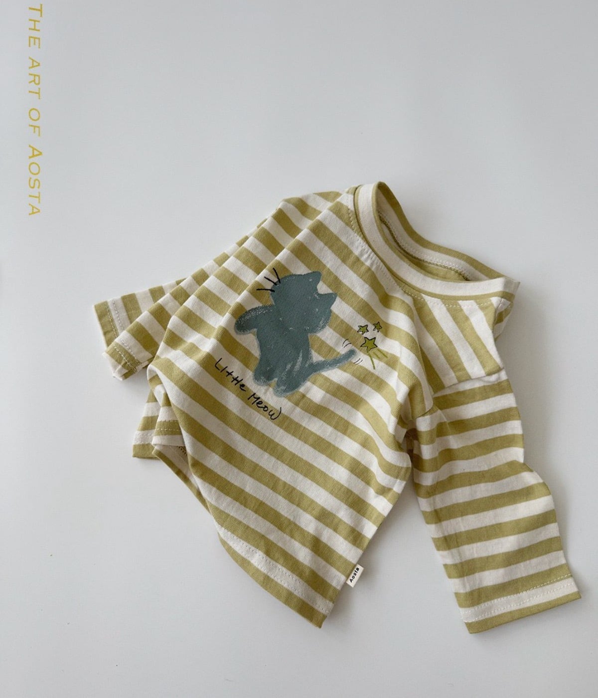 送料無料【予約】/ にゃんにゃんTシャツ / aosta
