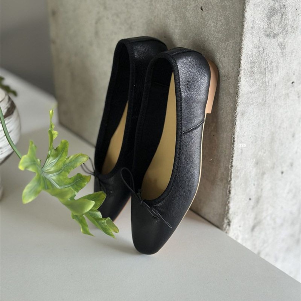 Square Toe Flat Shoes T3400