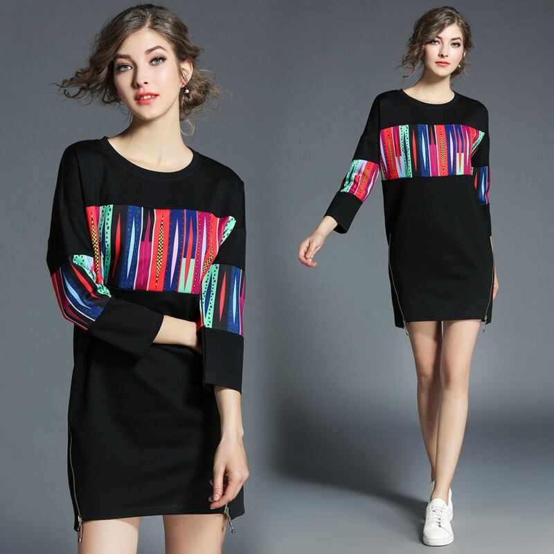 サイドファスナーワンピース