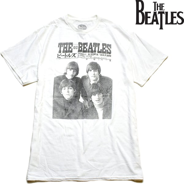 ロックバンドTシャツTHE BEATLESビートルズフォトプリント　XL 白