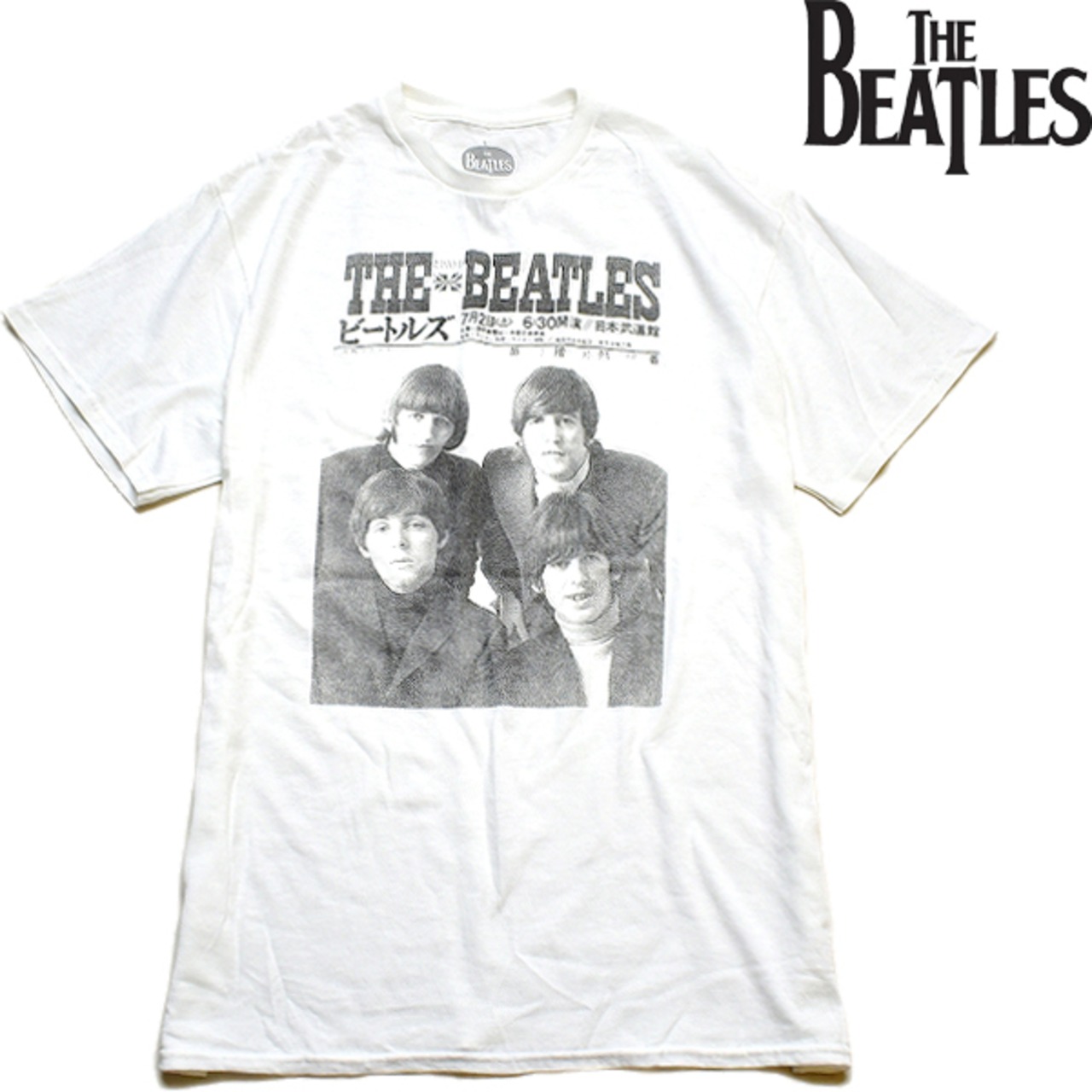 1点物◇ビートルズ日本公演フォトプリントTシャツ古着メンズL/XL 