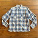 60s 〝Rittenhouse〟 Ombred check print flannel shirt