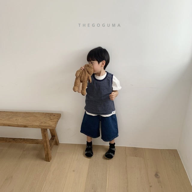【即納】PetitStripedTop