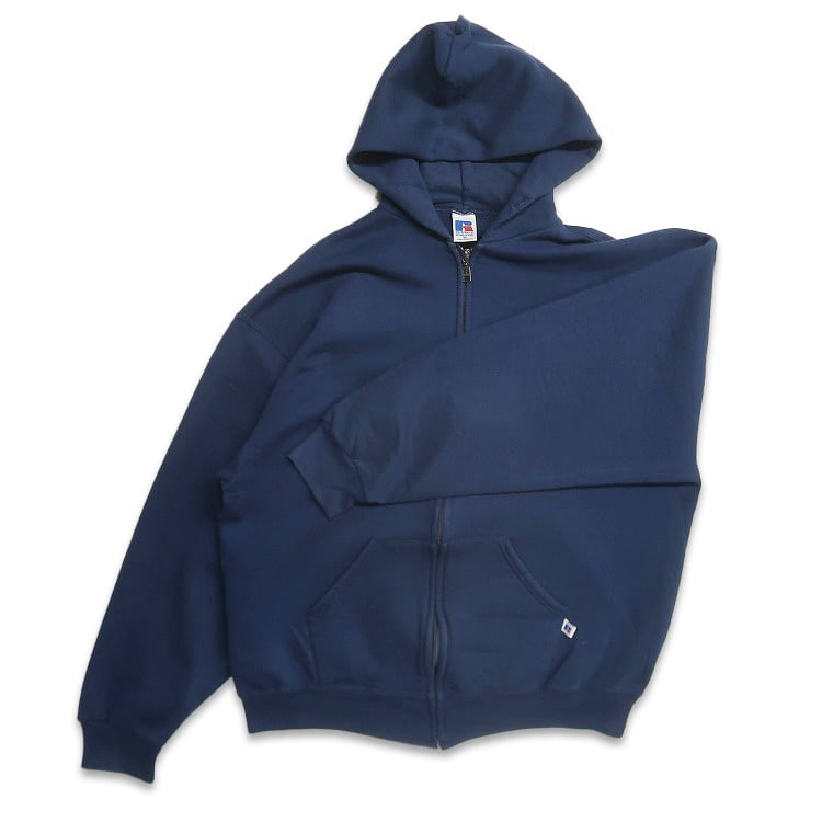 古着 90年代 USA製 ラッセル RUSSELL 無地 ジップアップ スウェット