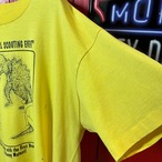 80s〜90s ほぼゴジラと戦うおばさんのヴィンティージTee ガールスカウト系　黄色