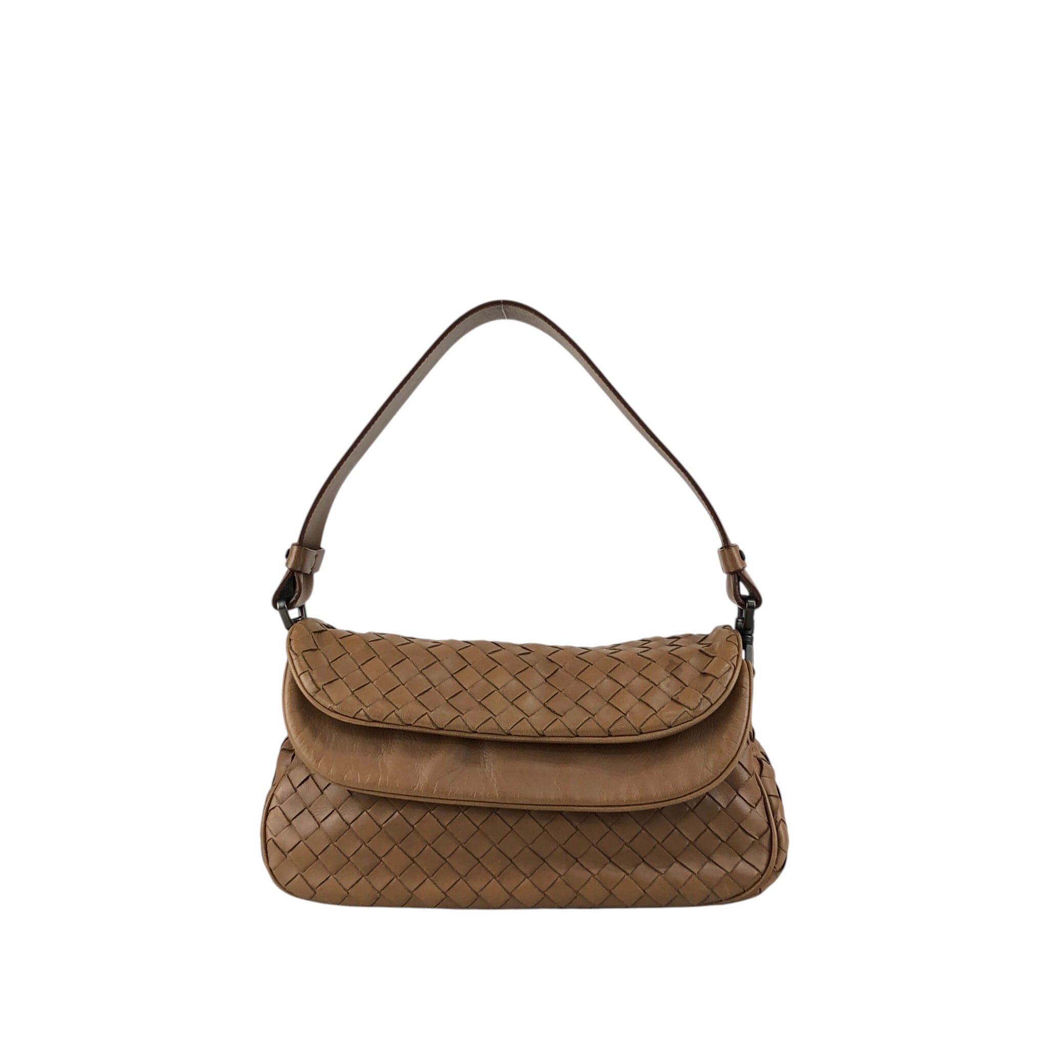 Bottega veneta(ボッテガヴェネタ) ダークブラウン Bottega Veneta ボッテガ・ヴェネタ イントレチャート ショルダー