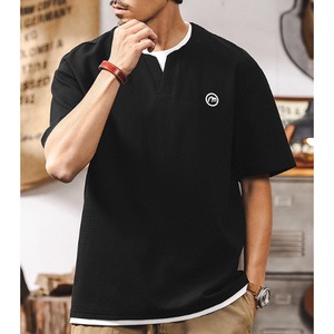 fake-layered one-point  t-shirt A1359