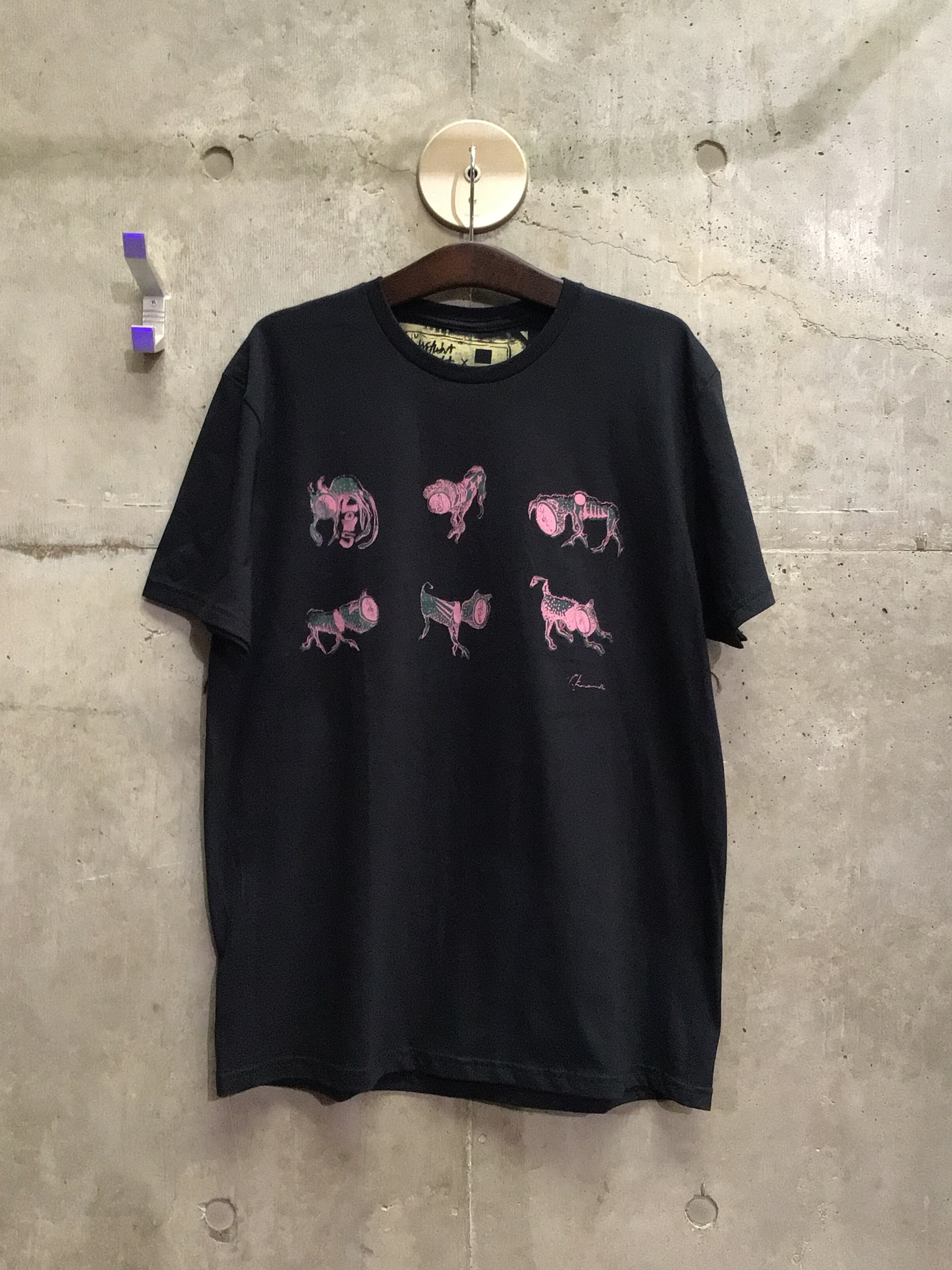 PAPER CHILL × LIS TEE / BLACK : L