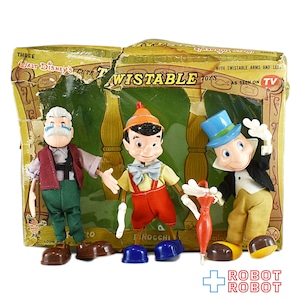 Marx ディズニー ピノキオ ツイスタブル くねくね人形 ３体セット 箱入 メイドイン香港
