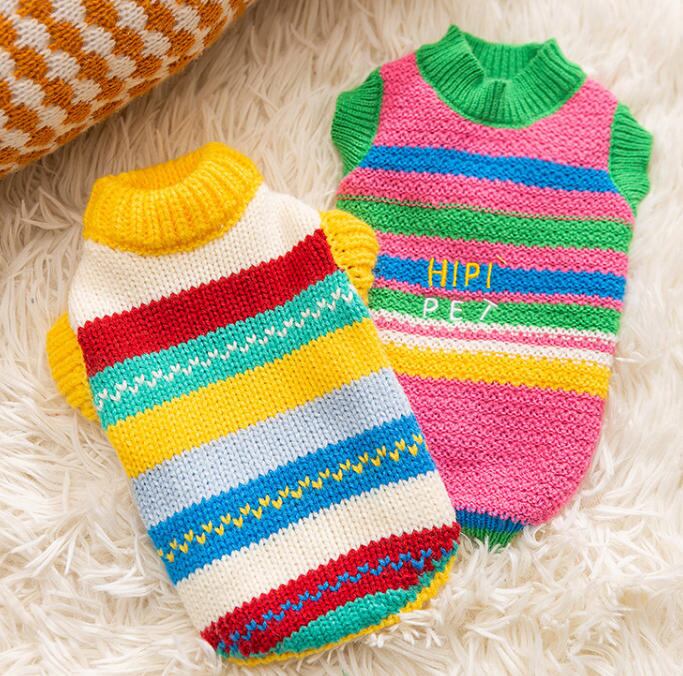 〖予約〗1103245 カラフルボーダーセーター