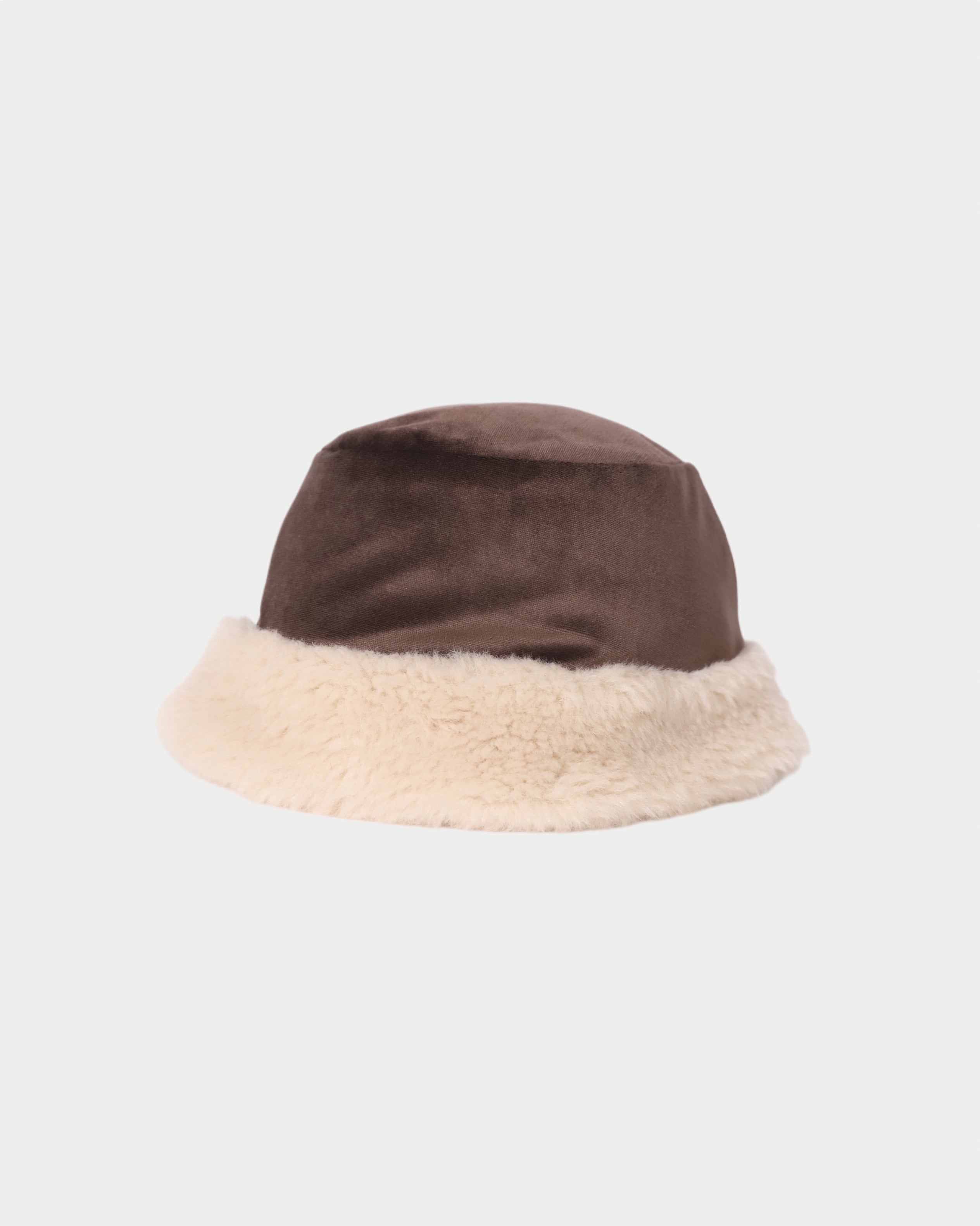ラスト1点 | Fur Bucket Hat/Natural | AMBERGLEAM