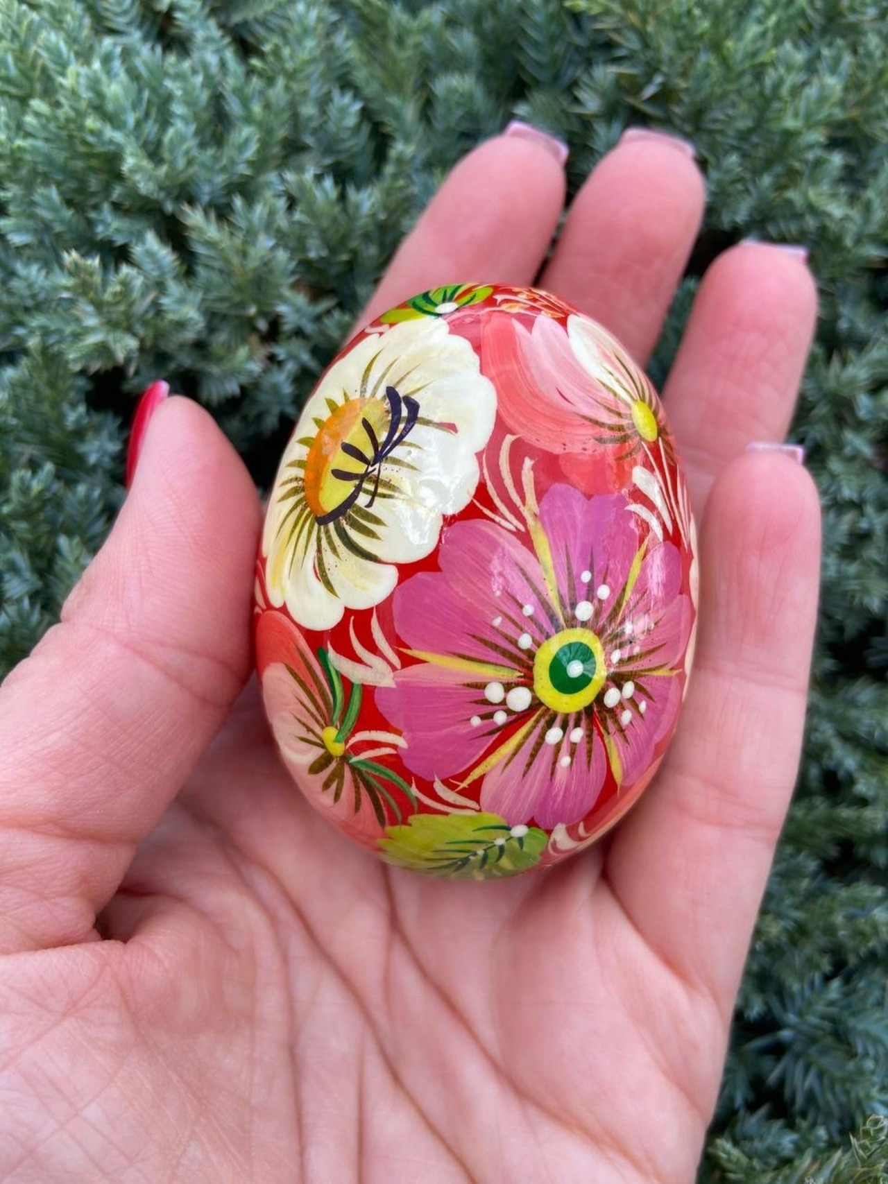 ペトリキウカ塗りのイースター・エッグ　ホメンコ作 - 7