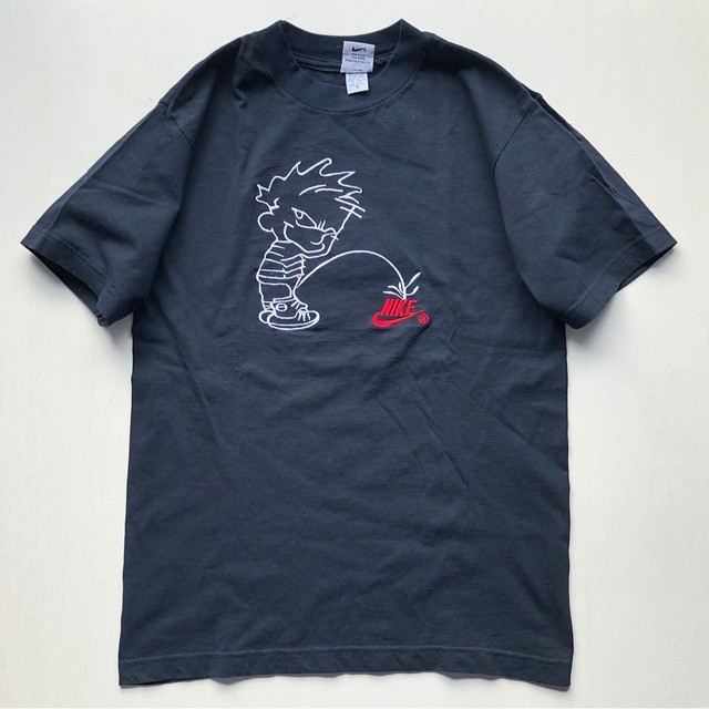 90s NIKE ブートレグ PISS BOY Tシャツ 黒 表記 (M) | niche (ニッチ)