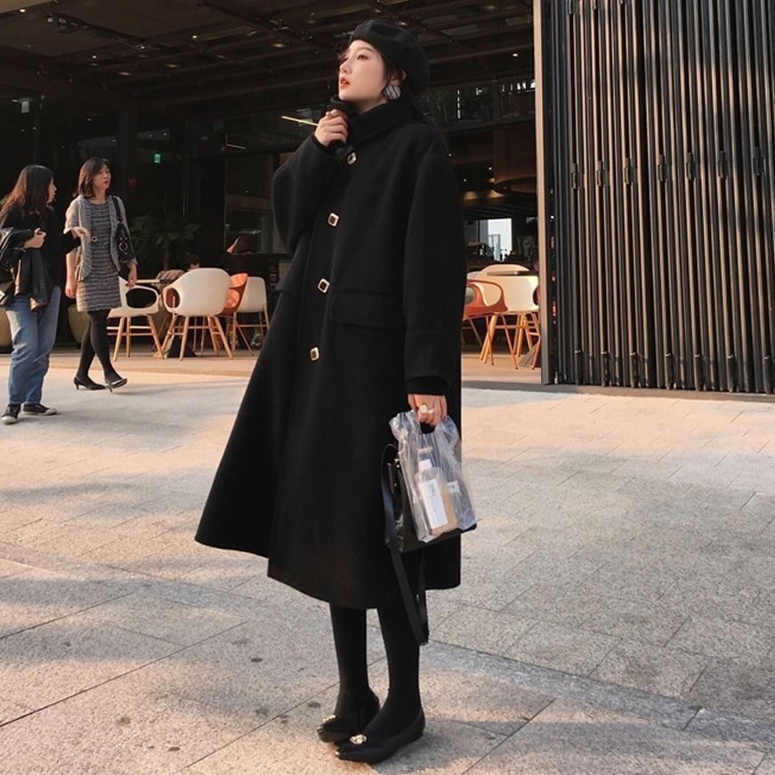 SALE／67%OFF】 韓国 服 レディース ツイード風 ミニワンピース 丸襟コート ミニスカート