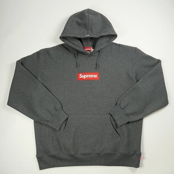 Box Logo Hooded Sweatshirt Charcoal L