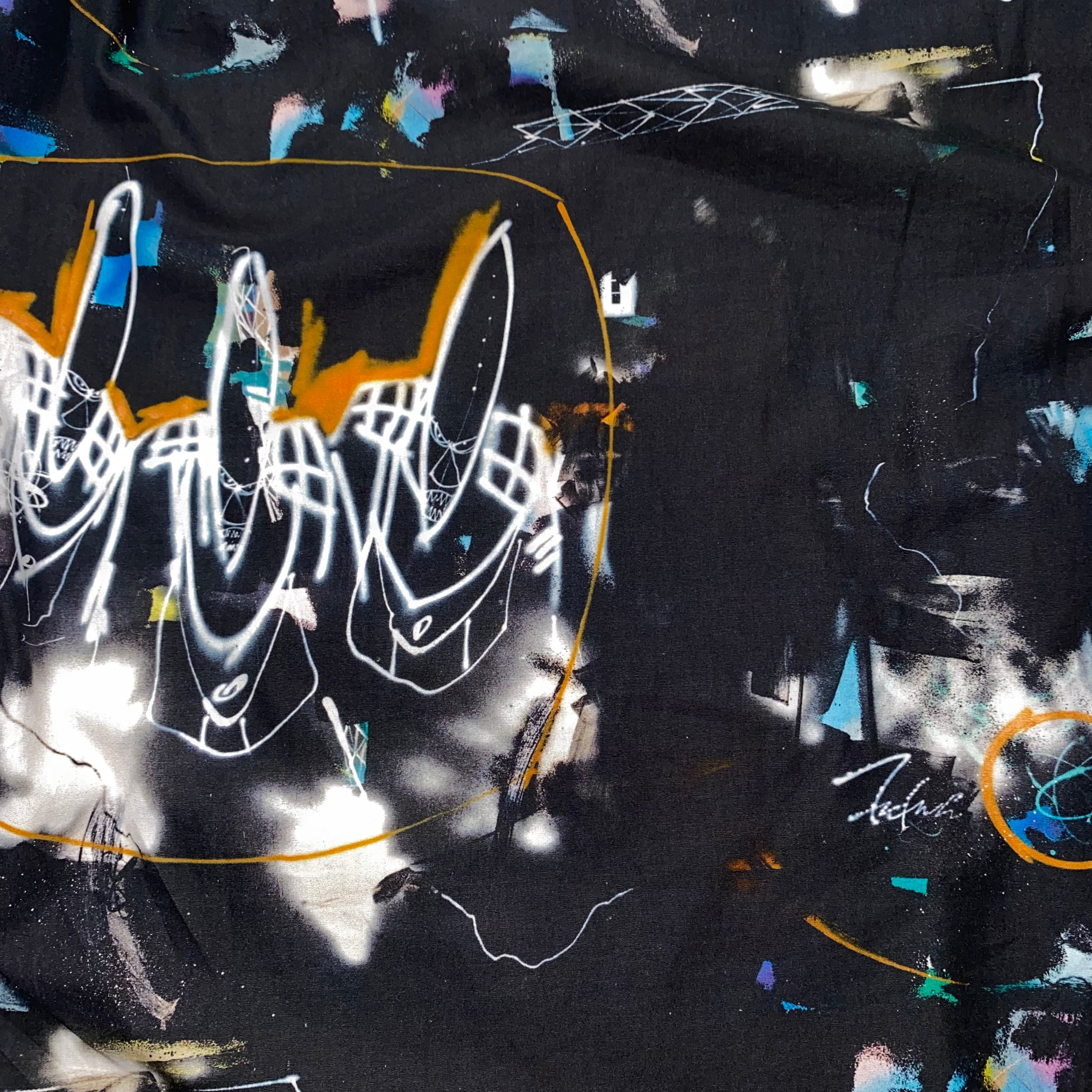2020AW COMME des GARCONS SHIRT × “FUTURA 2000” print shirt | NOIR