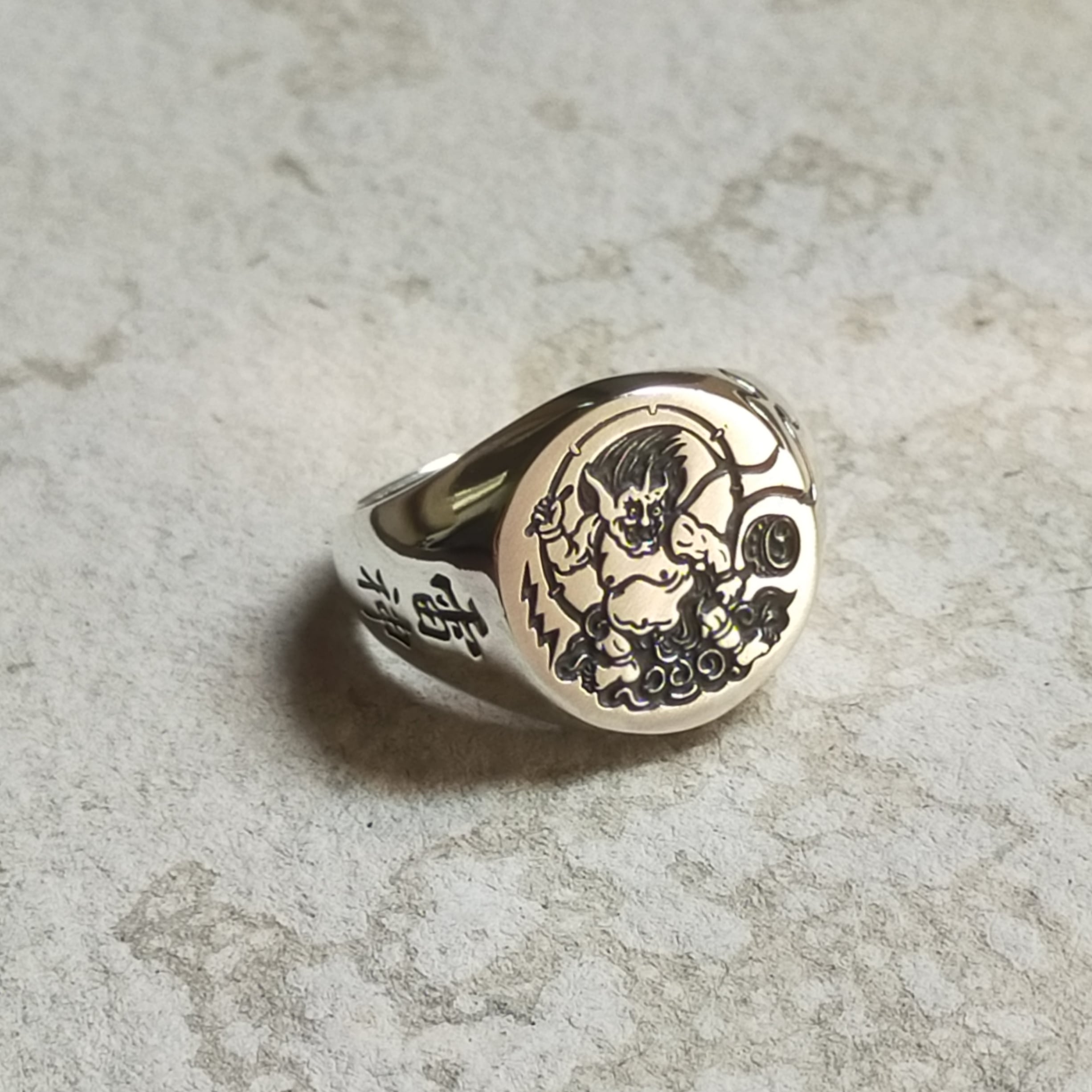 90～00s GOODENOUGH/College ring/16号相当/GE刻印/カレッジリング