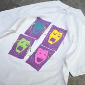 90's four face print tee
