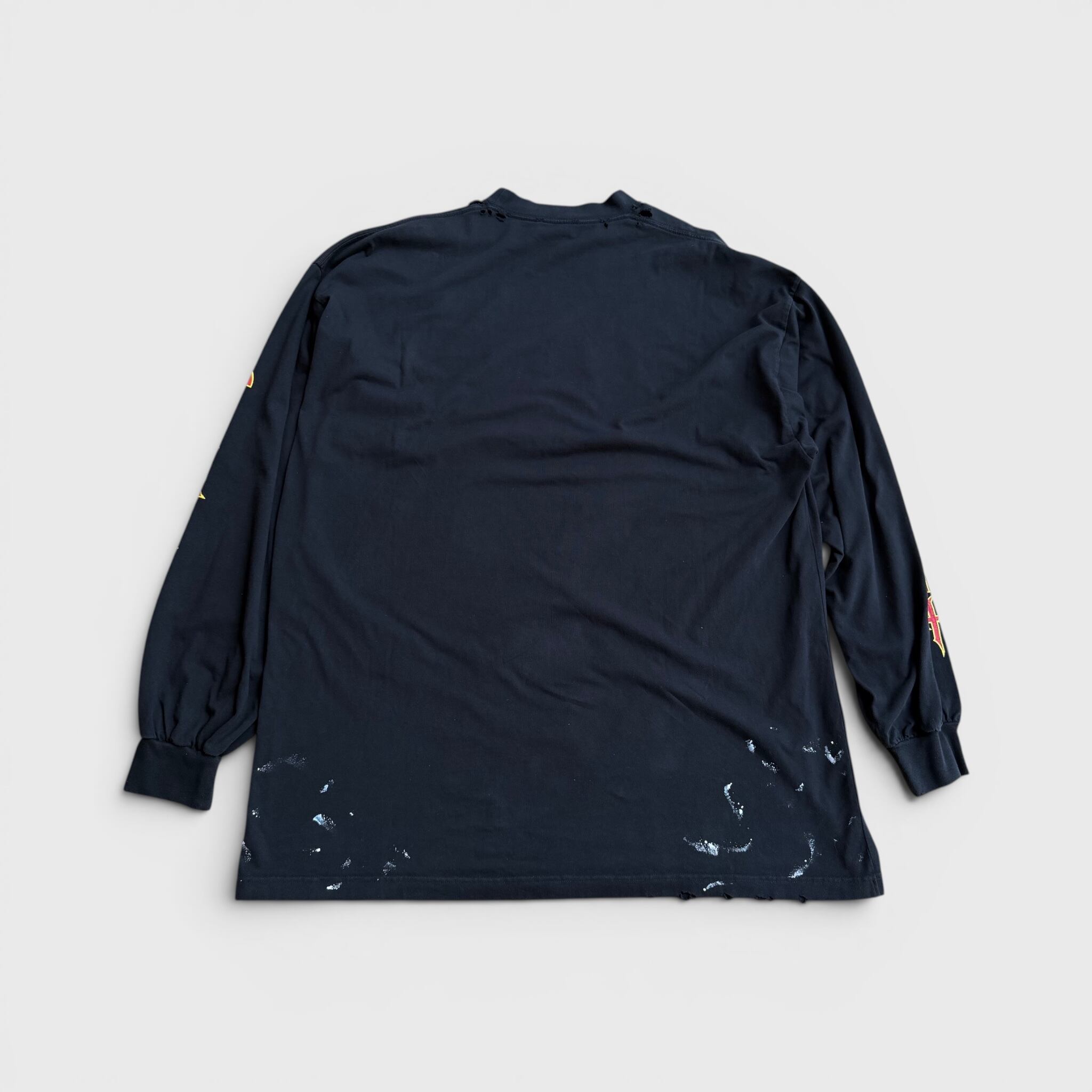 BALENCIAGA メタル オーバーサイズ ロングスリーブ Tシャツ ブラック 4
