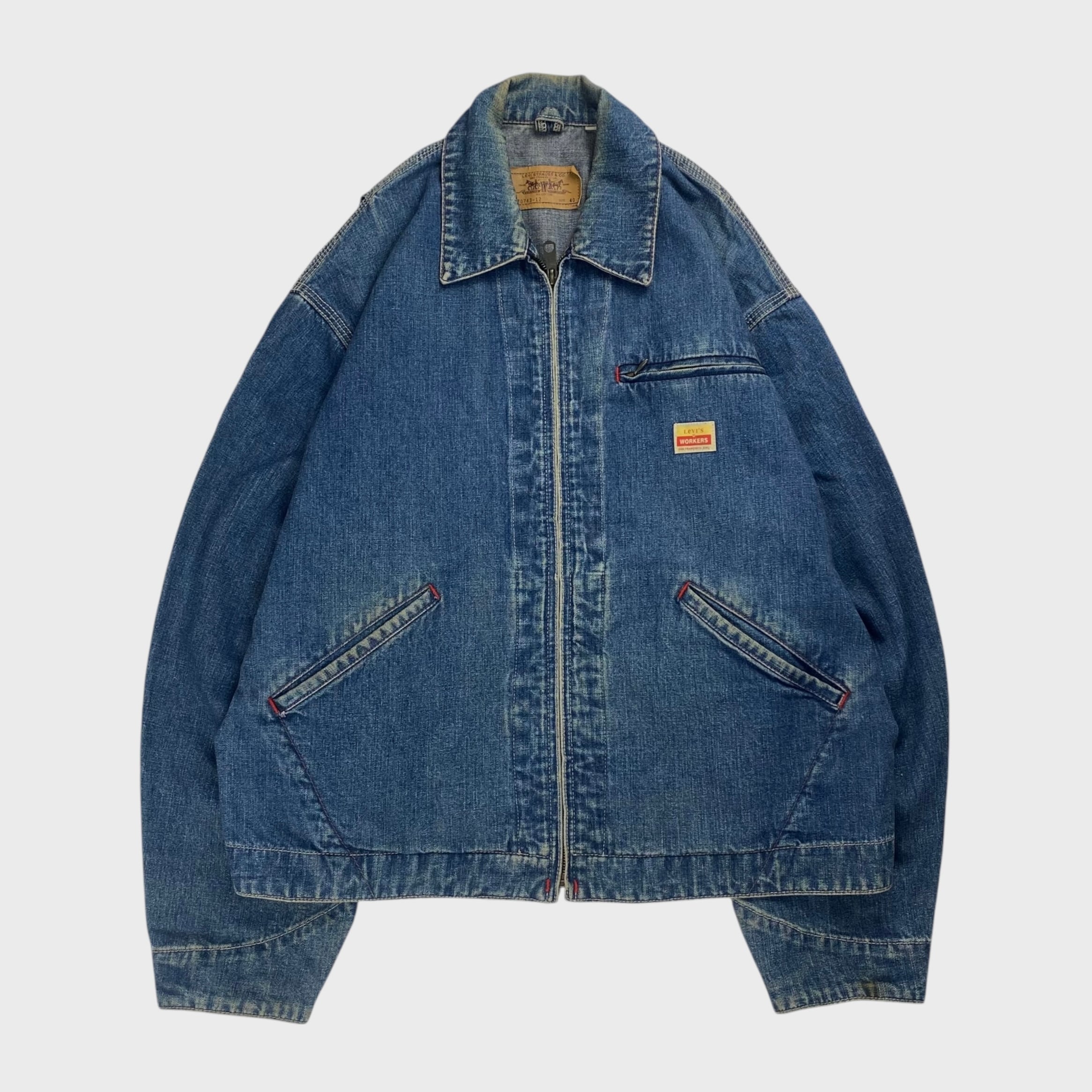 Levi's ダークデニムジャケット し 00's】 リーバイス 70599 M デニムジャケット Gジャン トラッカー