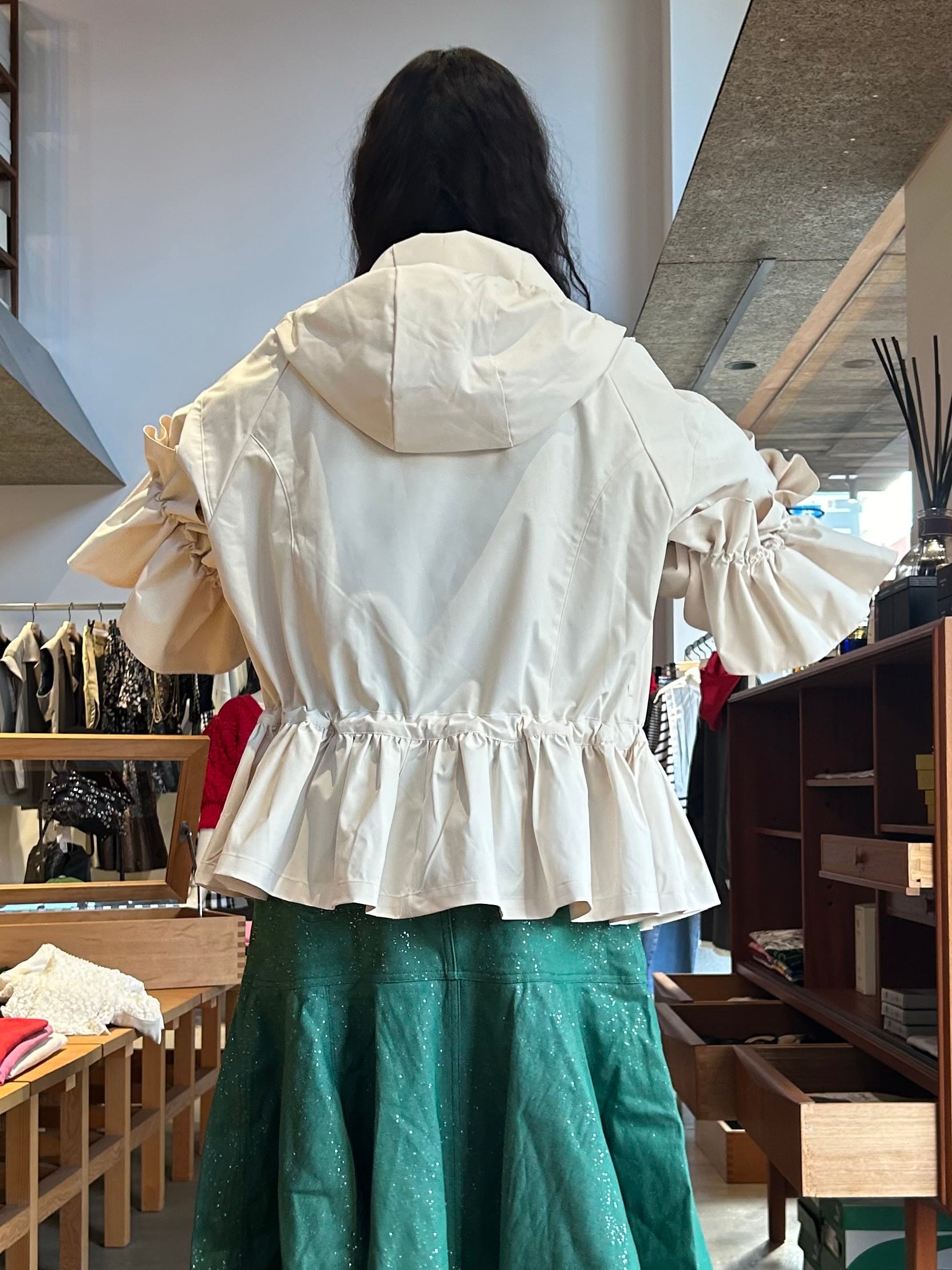 25SS】NONTOKYO ノントーキョー / GATHER NYLON BLOUSON / ギャザー