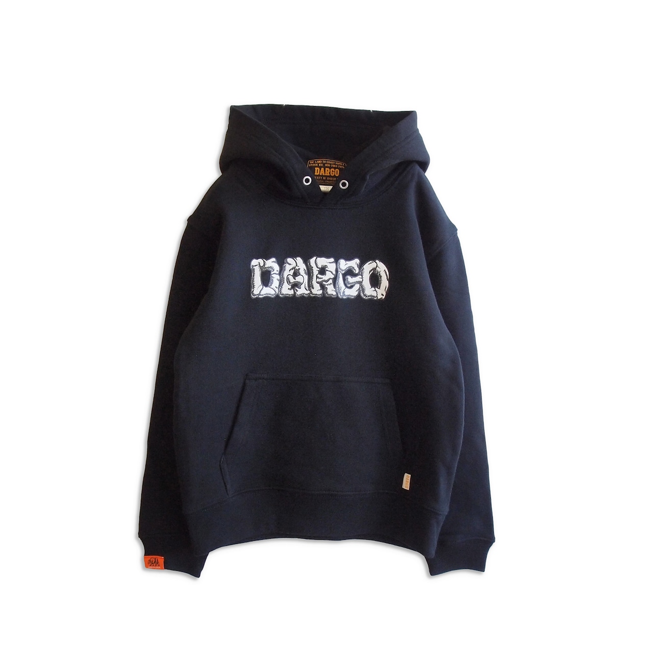 【キッズ】【DARGO】"BONES LOGO" Pull Over Hoodie（BLACK）