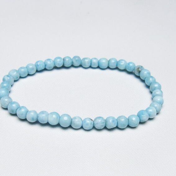 ラリマー ブレスレット 5mm 一点物 メール便可 [M便 1/10] 111-47900