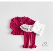 韓国子供服 / 26winter / my bebe / フリルレギンス / キッズ / 冬服 *XS~XL*