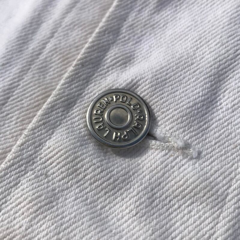 80's 90's POLO RALPH LAUREN ホワイトデニムカバーオール 白タグ