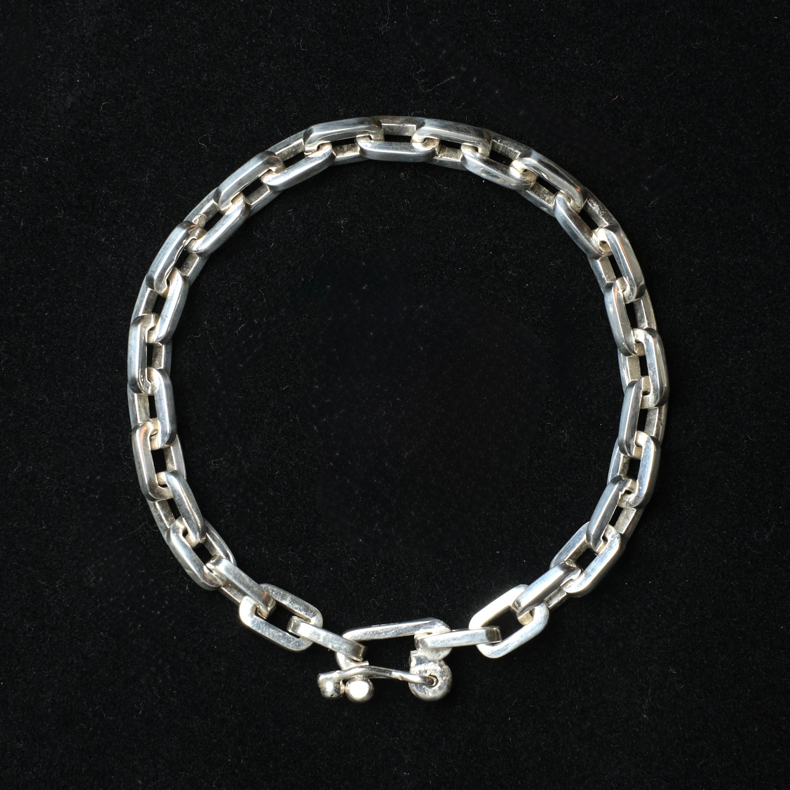 Mexican Jewelry/Made in Taxco/Silver925 ヘビーアズキチェーンブレスレット