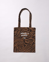WV Original / nobody’s perfetc Tote Bag - Brown Zebra