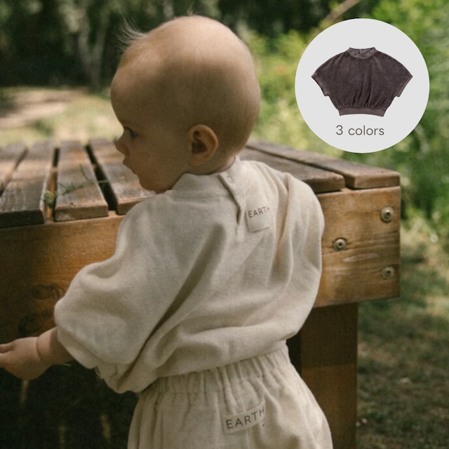 【EARTH THE ARCHIVE】Volume shortsleeve sweat - 3colors